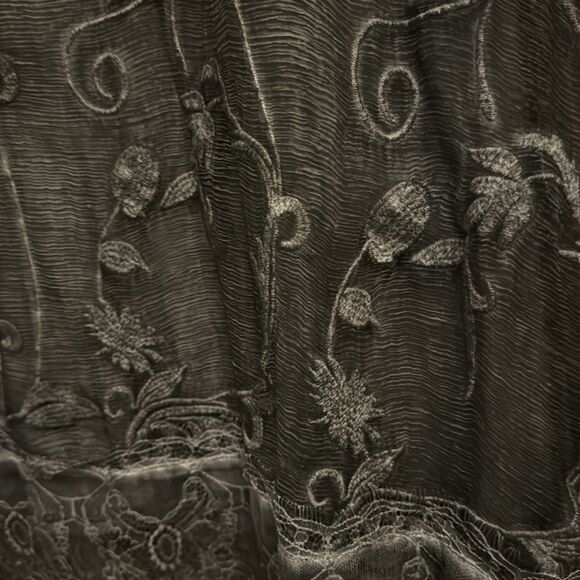 Soft Surroundings Size XSmall 100% Silk Lagenlook Embroidered Dress - Picture 8 of 12